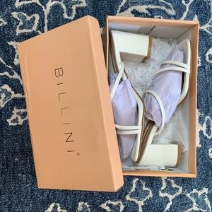 Billini Yazmin Wide Fit - White Low Heels